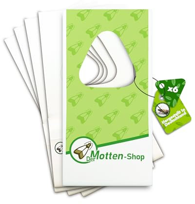 Der Motten-Shop, 6 Karten à 3 Lieferungen, Schlupfwespen gegen Lebensmittelmotten, biologische & nachhaltige Mottenbekämpfung, Umweltfreundliche und giftfreie Alternative zur Mottenkugel
