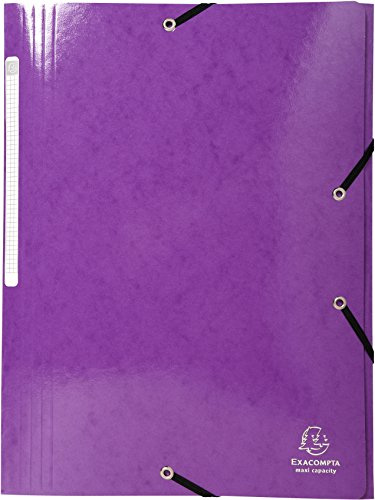 Exacompta 25 elastic folders Iderama Maxi Capacity A4 425g/m² purple
