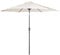 VonHaus Parasol 2.7M – Parasol Umbrella for Outdoor, Garden, Patio – Sun Shade Canopy with Hand Crank, Tilt Function, UV30+ Protection, Air Vent, Powder Coated Steel Frame