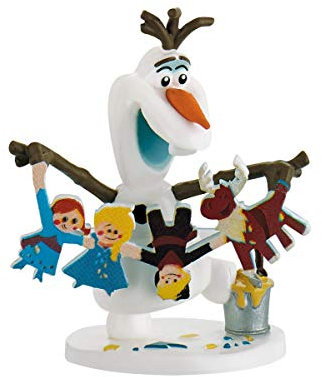 Bullyland 12943 - Disney Olafs Frozen Adventure Spielfigur, Olaf mit Girlande
