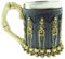 Chope crâne momie squelette bière 3D acier inox résine viking halloween café bar horreur homme original