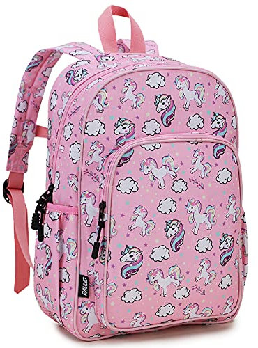 RAVUO Zainetto Bambina Carino Zaino Scuola Elementare Bambina Impermeabile Zainetto Bambino Asilo Zaino Ragazza Zaino Unicorno per Prescolare 5-8 Anni