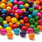 HERZWILD holzperlen zum auffädeln ca.1000pcs bunt holzperle farbig bastelnperlen 8mm f. DIY schmuck Herstellung (8mm)
