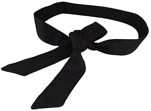 Almencla Wickelbund Aus Massivem Wollgürtel für Damen für Mantel 172 Cm - Schwarz, M