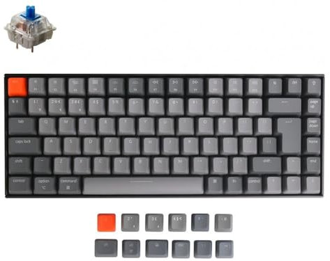 UK Keychron K2v2 Bluetooth Backlit Hot-Swap Click Switches Mac/PC Keyboard