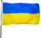 4 Stück ukrainische doppelseitige Flaggen, 150 x 90 cm Flaggendekoration, 14 x 21 cm mit einer kleinen Flagge, das Paradeland unterstützt das Fan Rallye-Event