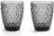 GICOS SRL Set 6 bicchieri bichiere acqua 250 ml in vetro colore grigio 10 cm GIN-820465