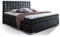 moebel-eins ISABELL Boxspringbett, 200 x 220 cm, schwarz, Härtegrad 3