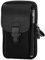 Amindz Pochette telephone portable, Pochette Ceinture Cuir pour Téléphone Portable，Vertical Etui de Ceinture pour Telephone Portable, pochette telephone portable bandouliere，sacoche banane homme（Noir）