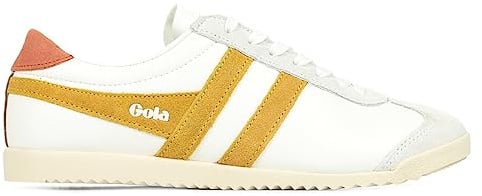 Gola Bullet Pure modische Damen-Sneaker in Weiß/Gelb