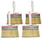 4 Large Fence/Bench/Deck Paint Brushes Set for Maintenance Repair & DIY projects (size:4pcs, includes Shed/Fence/Deck/House Masonry & Wall Paint Brushes with Block Brush)
