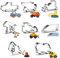 Construction Cookie Cutter, 8-Piece Stainless Steel Biscuit Cutters with Electric Rail Car Excavator Truck Digger Bulldozer, Construction Cookie Cutters Set for DIY Baking, Party, Kids