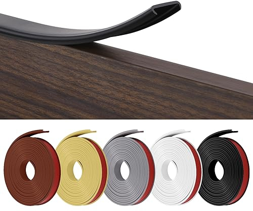 Flintronic U-Form Selbstklebend, Weichsockelleiste für Küche und Badezimmer | Möbelkantenband, Flexible TPE Faltbarer Kantenschutz für Schrankkanten, Abschlussleiste, Arbeitsplatten
