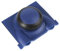 Tongdejing Coupe-bordure pour peinture murale, poils en nylon, bords d'angle et plafonds, bordure multifonction (bleu)