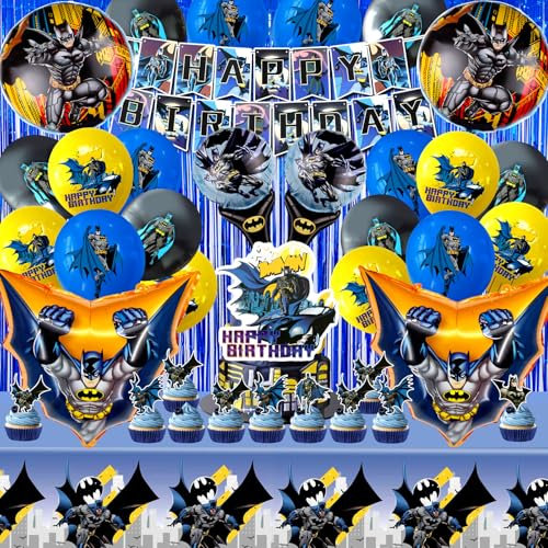 52 Stück Bat Ballon Geburtstagsset, Bat Geburtstagsdeko, Bat Luftballons, Bat Geburtstags Ballons, Bat tortendeko, Bat Deko Ballons, Kindergeburtstag Set, Party Deko Junge