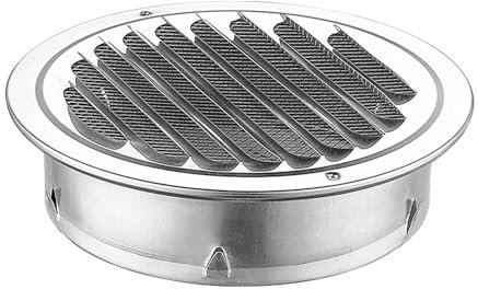 IkErna Stainless Steel Air Outlet Round Vents Louver Grille Cover Ducting Air Ventilation Outlet Bathroom Fans Exhaust Covers/200Mm/7.9Inch