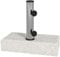 Outsunny Sonnenschirmständer aus Granit 25 kg Ampelschirmständer Schirmständer Schirmhalter, Schirmgewicht, Ständer für Sonnenschirm 32/38/48mm Rohrdurchmesser, für Balkon, Terasse, Garten, Grau