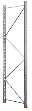 kaiserkraft | Stützrahmen für Palettenregal Space | verzinkt | HxT 3500 x 800 mm | Traglast 9000 kg