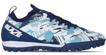 Sondico Kids Blaze Junior Astro Turf Trainers Football Boots Navy/White 3 (35.5)