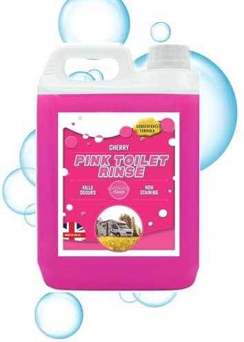 Powerful Pink Disinfectant For Portable Toilets & Motor Homes Concentrated Formula Targets Bad Odours (1, 2.5 Litre)