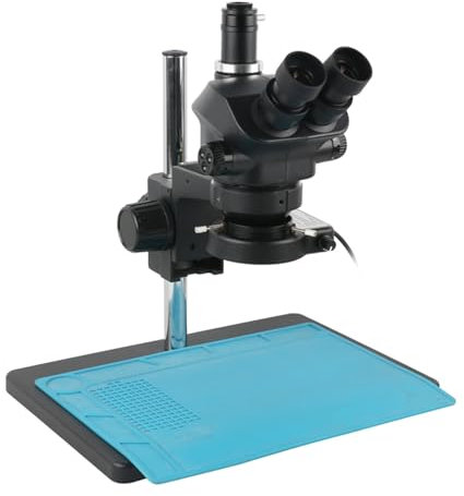 Microscopio digital Microscopio Trinocular Estéreo Focal Electrónico 7X De Joyería De Laboratorio Industrial Con Lente Objetivo Auxiliar 1,0x 0,5x 2,0x 0,7x Vea los increíbles detalles con un aumento(