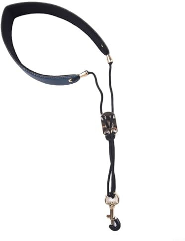 Weiches Leder-Umhängeband für mehrere Instrumente wie Oboe und Fagott (blau)