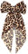 Teaaha 1 Stück Leopardenmuster Braun Haarschleifen, Große Haarschleife für Frauen, Stilvolle Haar Accessoire, Schleife Haarschmuck für Damen, Haarspange mit Schleife, Elegante Haarklammern für Mädchen