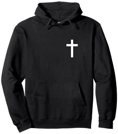 Einfaches christliches Kreuz Pullover Hoodie