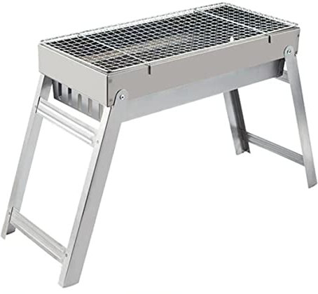 Csafyrt BBQ Grill tragbares Klappkohlegrill Desk Tabletop Grill Grill für Gartenwanderungspicknicks