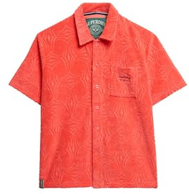 Superdry Damen Country Club Hemd aus Frottee