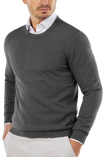 COOFANDY Pullover Herren mit Rundhals | Basic Strickpullover, Leichter Feinstrick, Business Casual Herren, Regular Fit