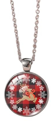 PPGGOPP Weihnachtshalskette,Halskette mit Weihnachtsbaum,Weihnachtsschmuck für Damen,Weihnachtskette Damen,verstellbare Halskette mit Weihnachtsanhänger,Weihnachtsdekorationen für Mädchen und Frauen
