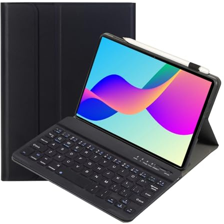 leleyo Keyboard Case for Lenovo Tab M8 4th Gen 8,Black | Cover with Keyboard Magnetic Stand Removable Wireless Bluetooth QWERTY