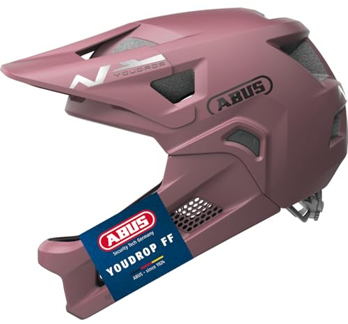 ABUS MTB-Helm YouDrop FF - Fullface-Helm für Kinder und Jugendliche - für den Einstieg in den Mountainbikesport - mit abnehmbarem Kinnschutz