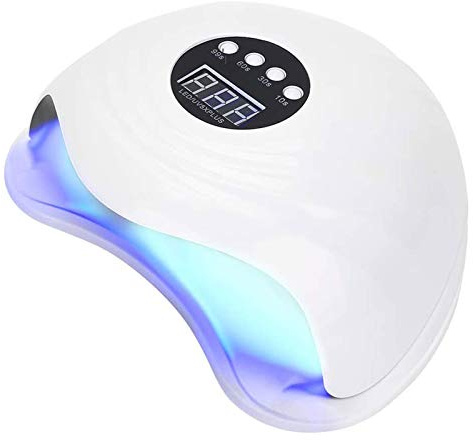 nail lamp, 72W, Curing Dryer Double Lights Source for Gel Automatic Sensor Nail Art Tools for Manicure Pedicure