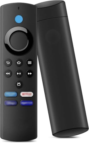 Satevol Telecomando Vocale Sostitutivo per Smart TV per Am-z F1r-e TV St-1ck 2nd Gen e 3rd Gen,4K e 4K Max, F1r-es Cube 2nd e 3rd Gen, St-ck Lite, Con Funzione Bluetooth e 4 Tasti di Scelta Rapida LED