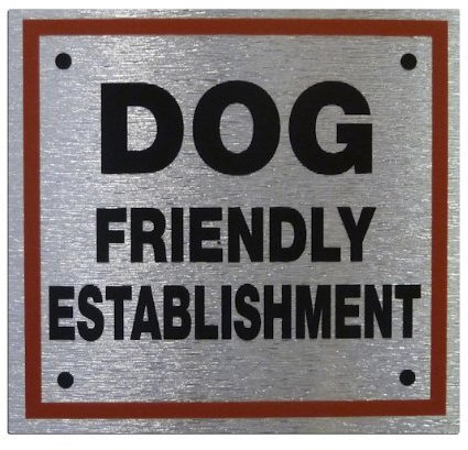 Dog friendly establishment - Square Pet Information Sign