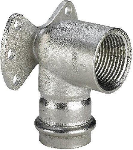 Viega Sanpress Inox Muurplaat haaks