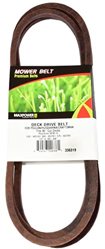 Maxpower 336319 Deck Drive Belt for 46 Cut Poulan/Husqvarna/Craftsman, 405143, 532405143, 58445310 and Many Others