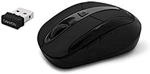 Canyon MSOW06B kabellose Funkmaus 6-Knopf mit Scrollrad ,schwarz