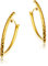 MIORE Schmuck –Gelbgold 375 9K- Creolen Gold, Ohrringe Damen, Ohrringe Gold, goldene Creolen diamantiert, Damenohrringe aus Echtgold, Goldschmuck Damen, Ohrschmuck allergenfrei &handgemacht in Italien