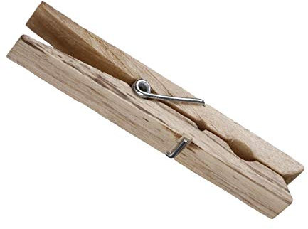 5five - set di 24 mollette da bucato in legno