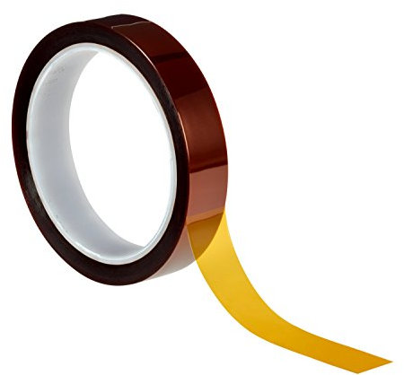 3M 70016039185 5413 Hochtemperatur Klebeband, Polyimid, 6 mm x 33 m (4-er Pack)