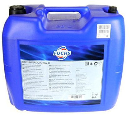 20 Liter FUCHS TITAN UNIVERSAL HD 15W-40 Motoröl Öl ACEA A3/B3 SPI SL MB 229.1
