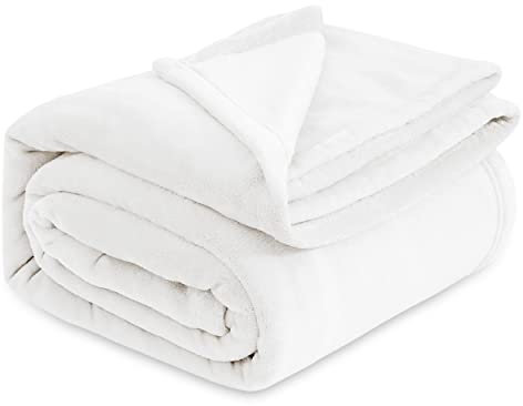 BEDSURE Kuscheldecke Flauschig Decke Fleecedecke - Wohndecke Warm Winter Weich, Sofadecke XXL, Decke Couch Blanket, Kuscheldecke Große, Wohn- & Kuscheldecken 230x270cm, Sofa überwurfdecke Weiß