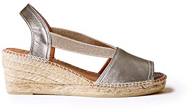 Toni Pons TEIDE-P Damen Keil-Espadrille aus Leder.