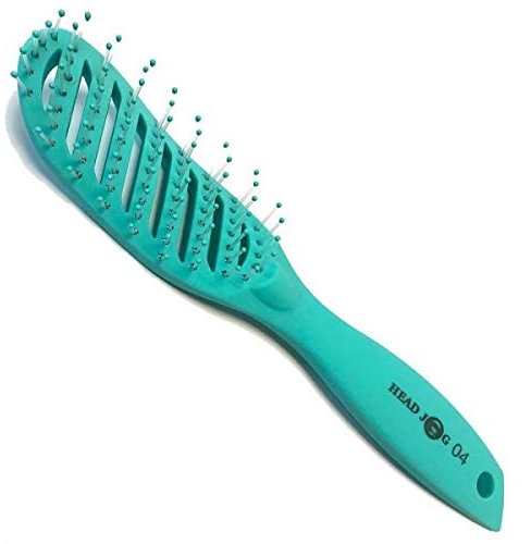 Head Jog 04 - Curved Turquoise Vent Brush