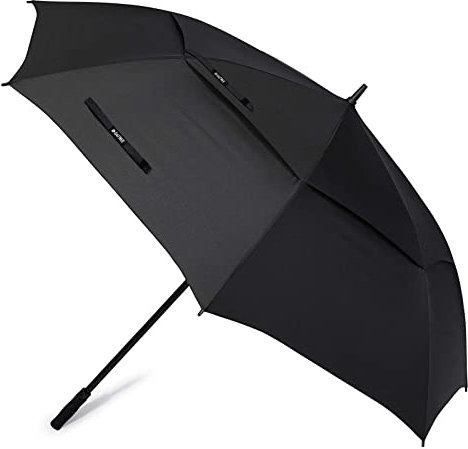 G4Free Golf-Regenschirm, 72 Zoll, automatische Öffnung, extra groß, doppelte Abdeckung, belüftet, winddicht, wasserdicht, Stock, Regenschirm