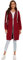 YOSICIL Damen Herbst Winter Outing Stil Frauen Warm Reißverschluss Öffnen Clubbing Dating Elegante Hoodies Sweatshirt Langen Mantel Jacke Tops Outwear Hoodie Outwear Kapuzenpullover,Weinrot,S