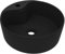 vidaXL Lavabo de Luxe avec Trop-plein Vasque à Poser de Toilette Lave-mains de Salle de Bain Salle Cosmétique Maison Noir Mat 36x13 cm Céramique
